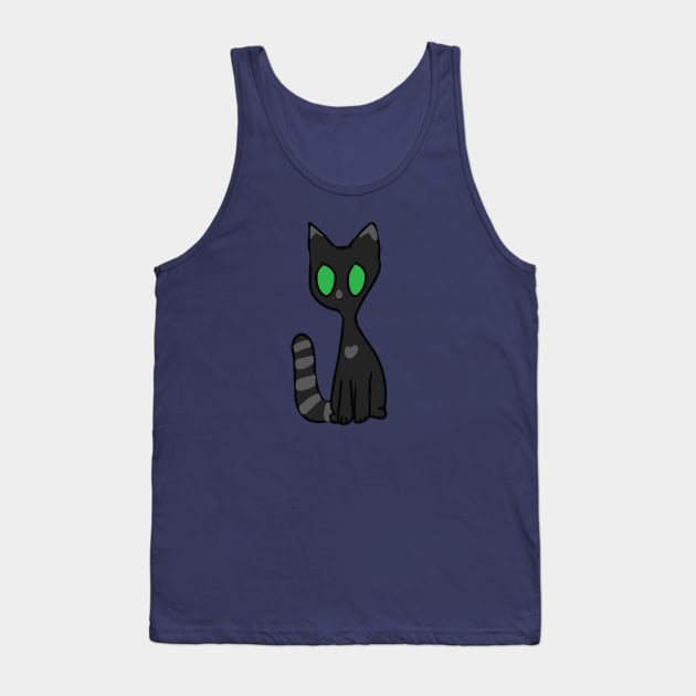 Cute Gray Cat Tank Top by BeCreativeHere